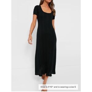 TUCKERNUCK Black Pointelle Ryder Dress